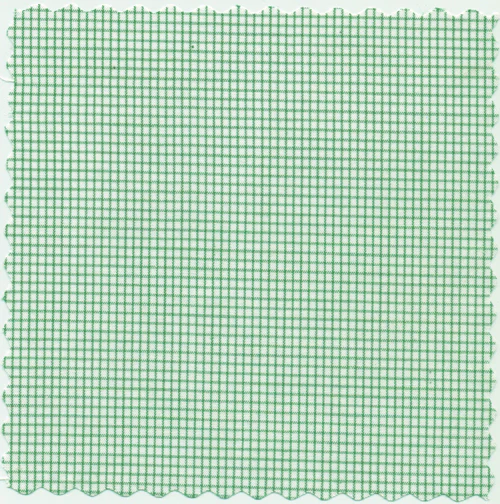 Back 9 Green on White 2MM Graph Check Broadcloth