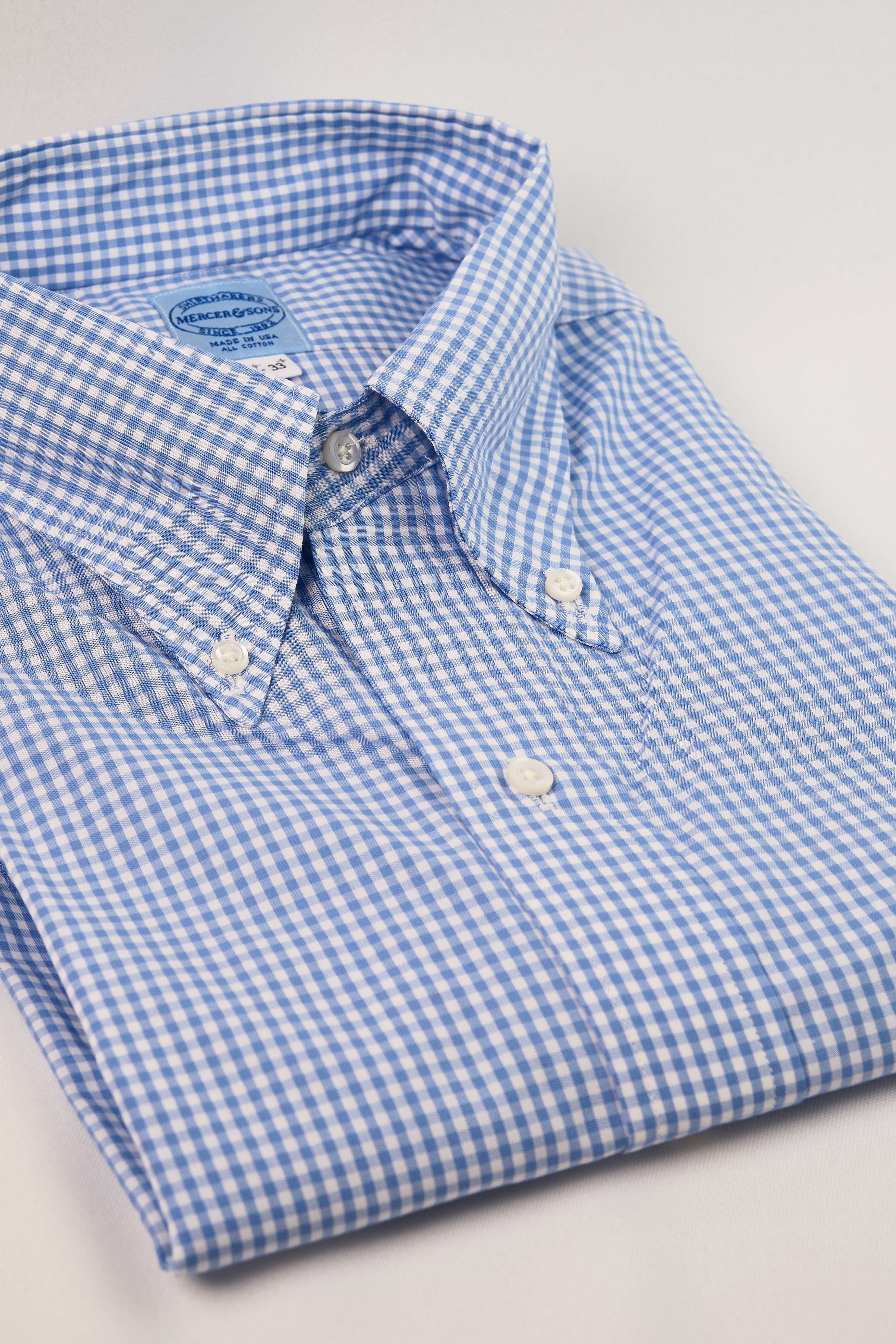 Bay Blue Vintage Check Broadcloth #835 - Image 2