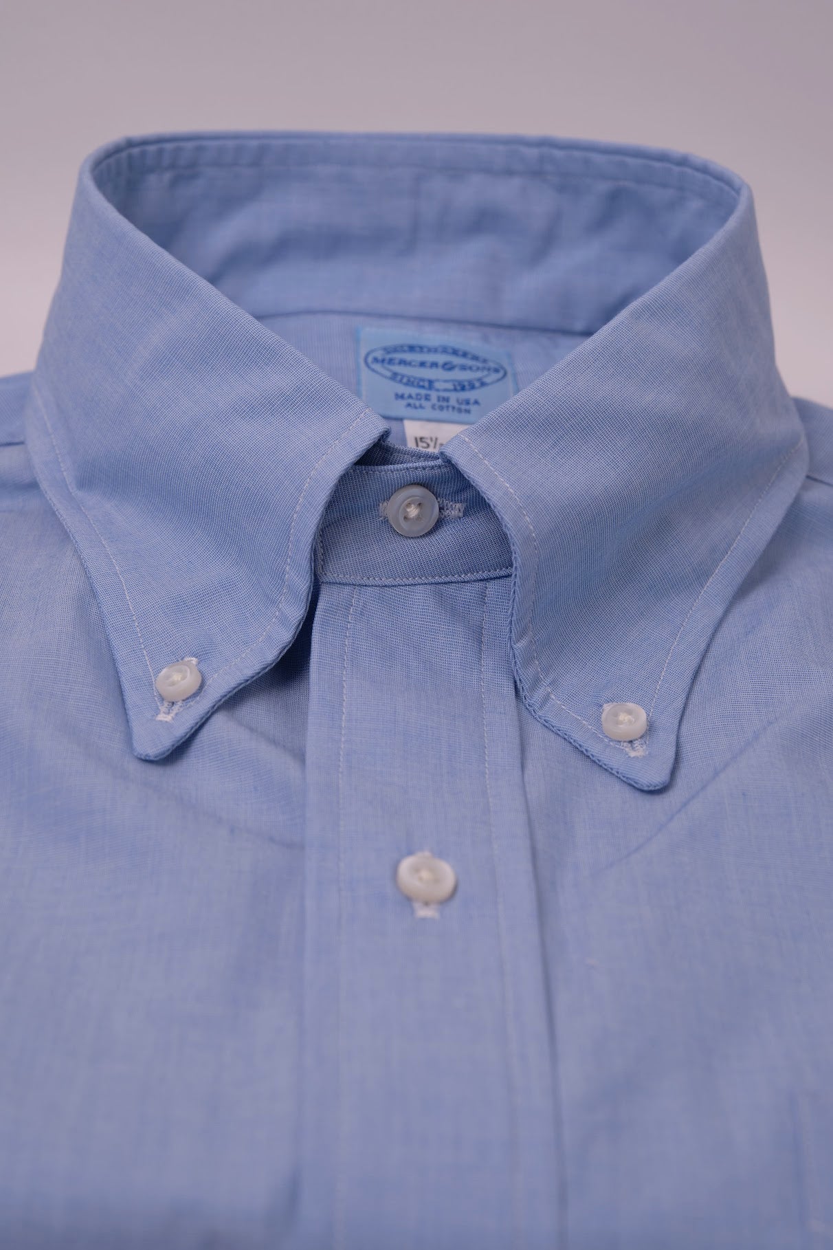 Traditional Light Blue 60's End-on-End - Image 3
