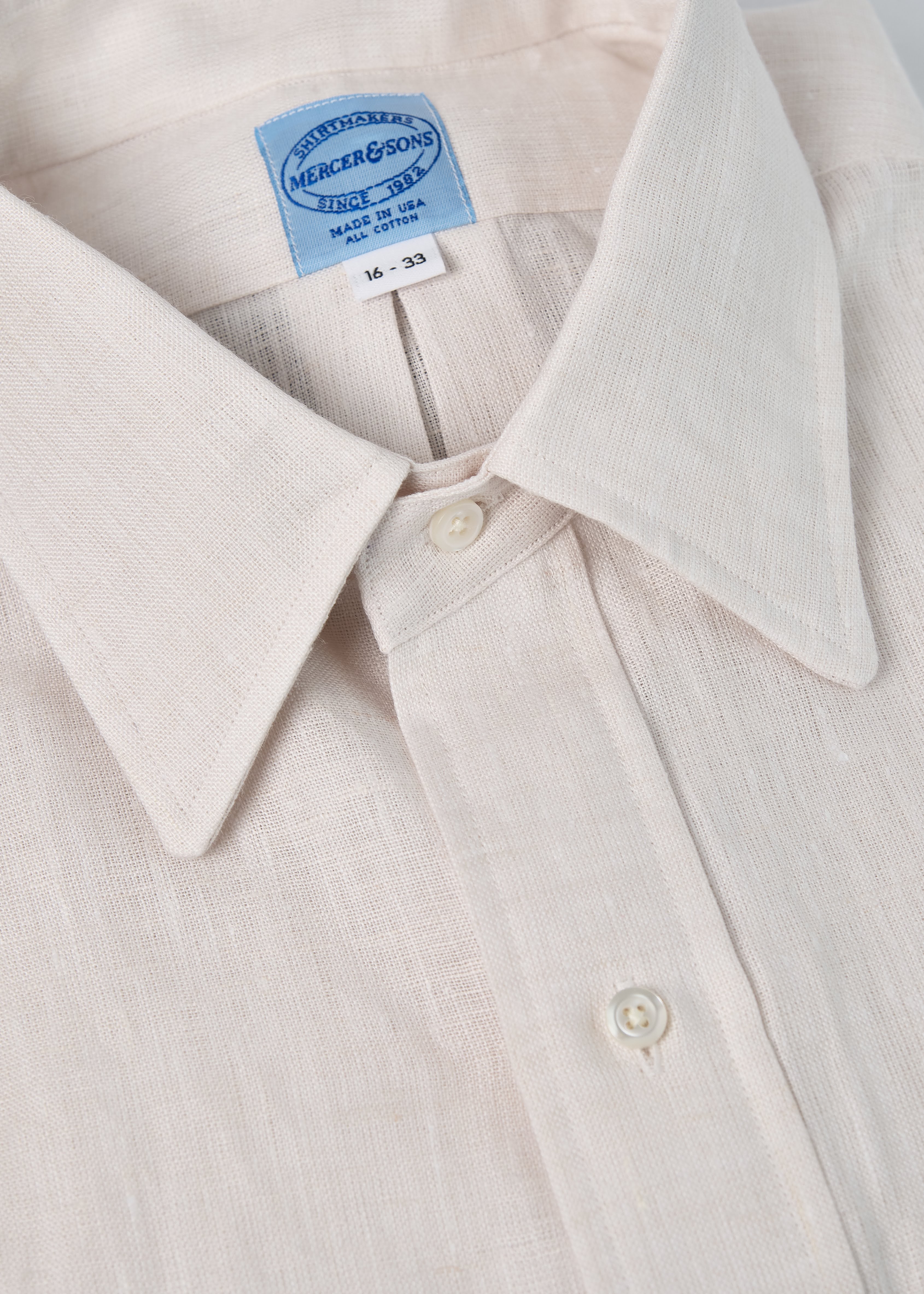 Ivory 100% Fine Linen - Image 2