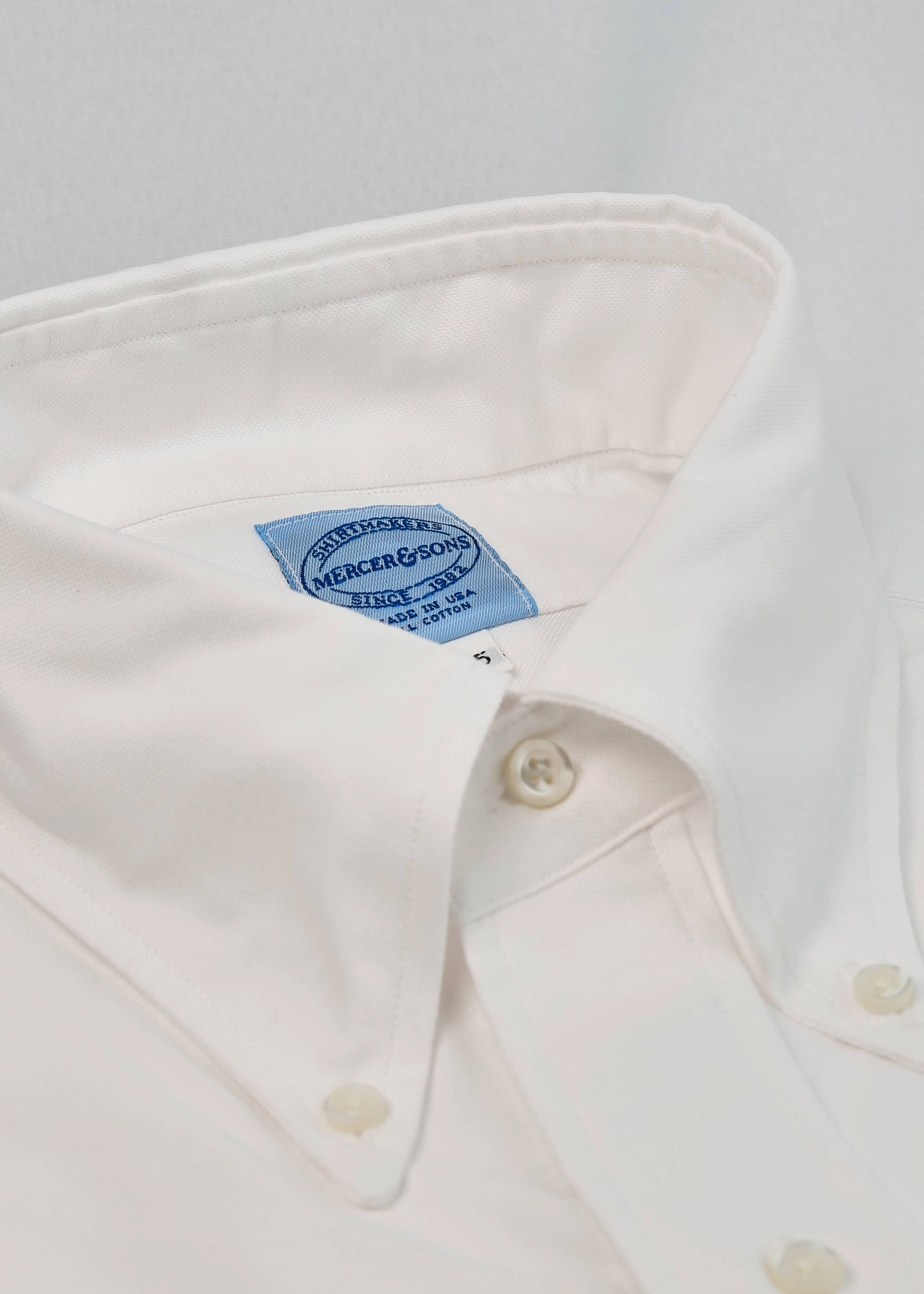 Ivory Two-Ply Classic 100% Pima Cotton Oxford - Image 2