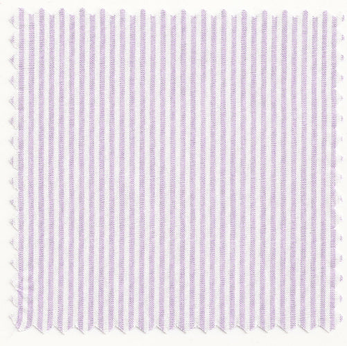 Lavender Bankers 1/16" Broadcloth Stripe with Tennis Straight Collar - Image 3