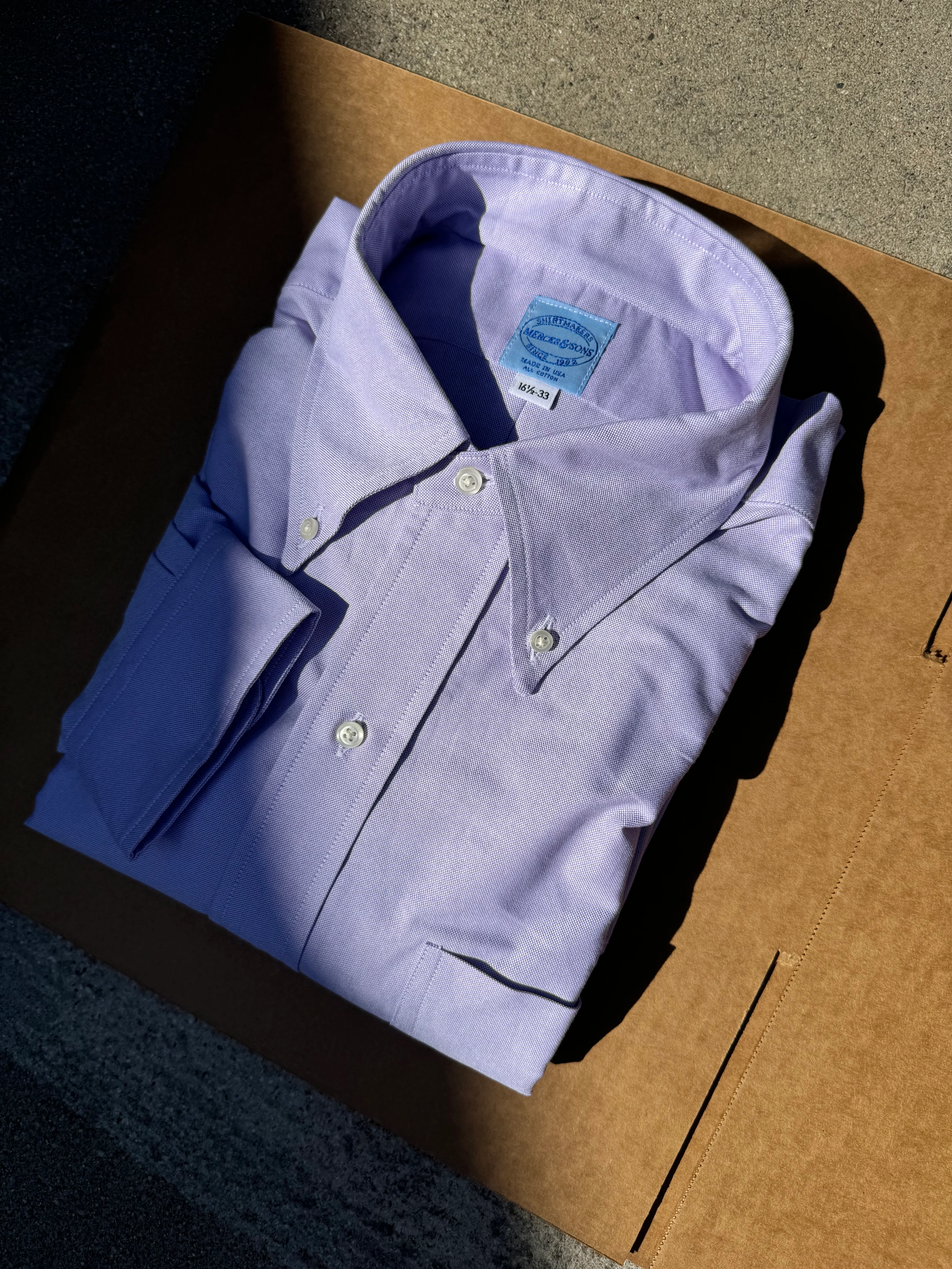 Lavender Two-Ply Classic 100% Pima Cotton Oxford - Image 4