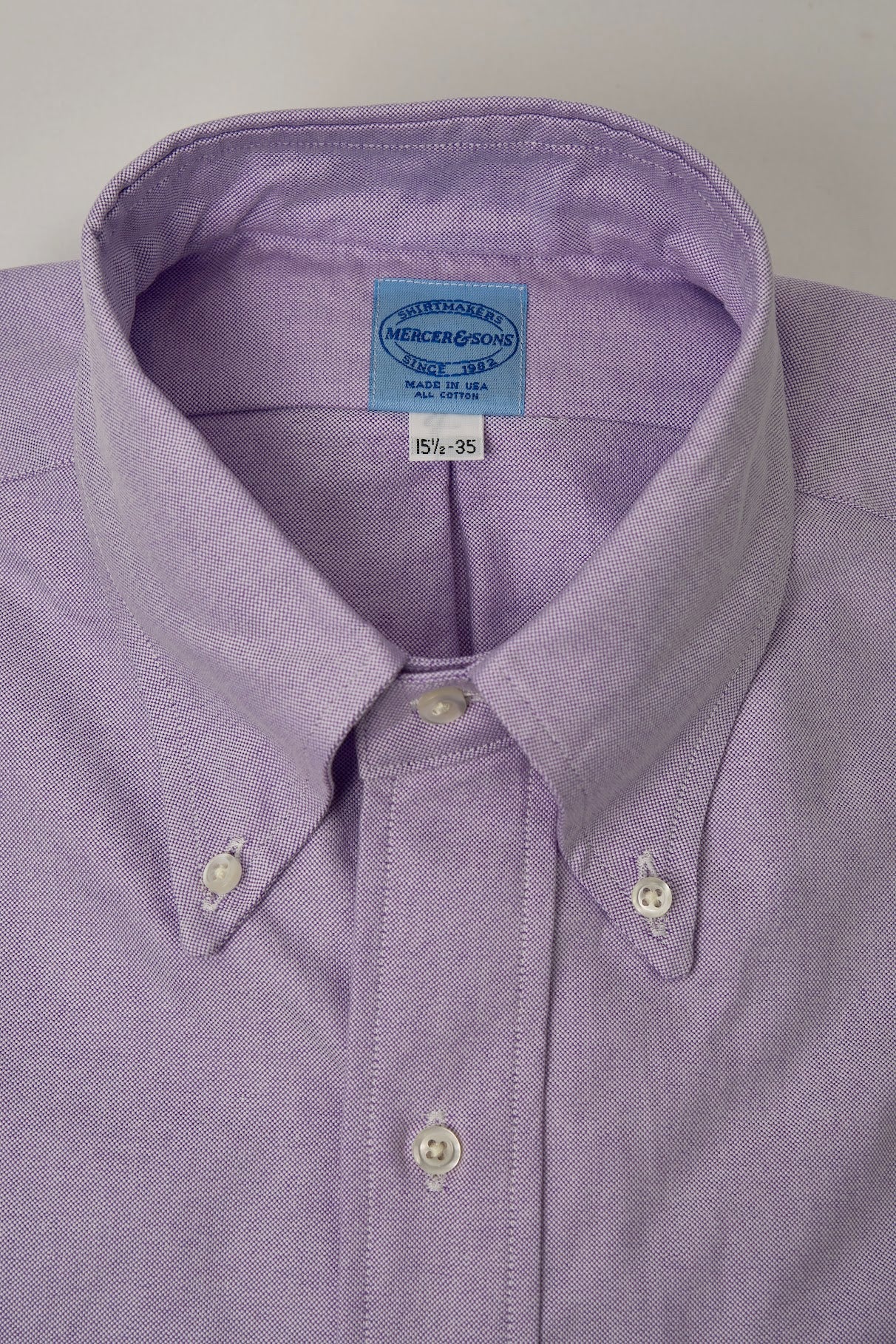 Lavender Two-Ply Classic 100% Pima Cotton Oxford - Image 5