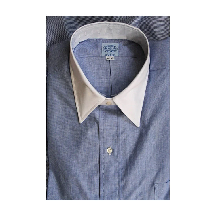 Venerable Blue 60's End-on-End Broadcloth - Image 2
